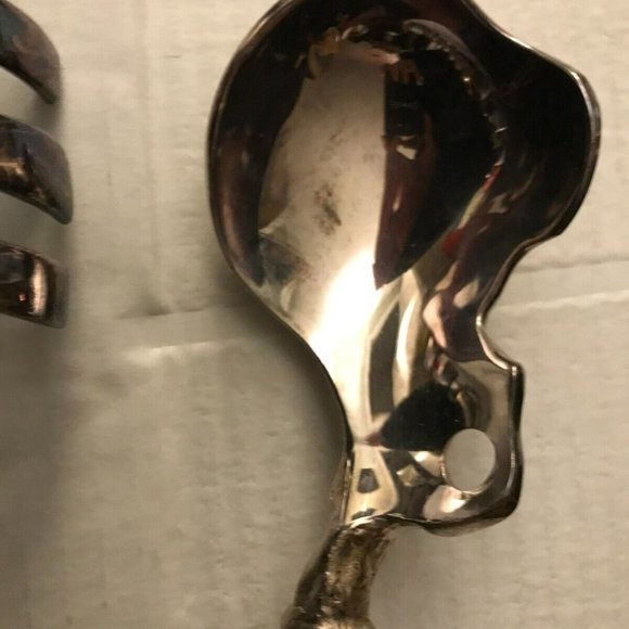 SET OF 3 PIECES MICHAEL ARAM BONEWARE VERTEBRA HOSTESS SERVING SET - Picture 7 of 7